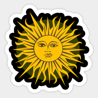 July 9: Argentina Independence Day. The sun. The symbol of Argentina. Sticker